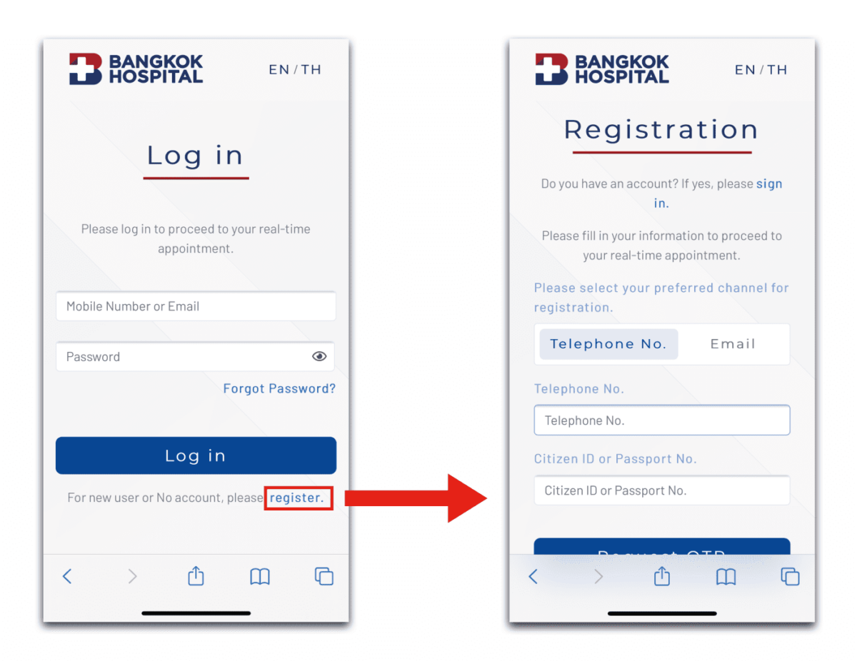 How to make an appointment for Health Check-up