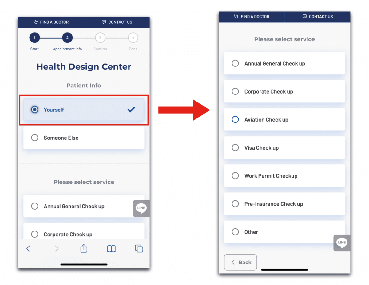 How to make an appointment for Health Check-up