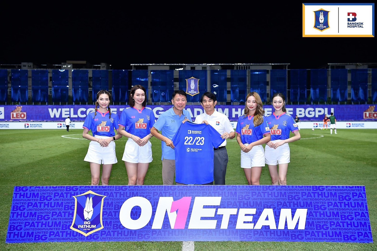 Bangkok Hospital Head Office supports BG Pathum United football team 2022-2023