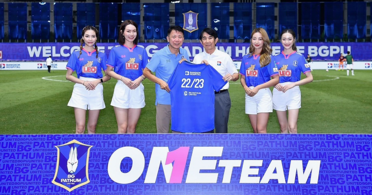 Trụ sở Bệnh viện Bangkok hỗ trợ đội bóng BG United 2022-2023.