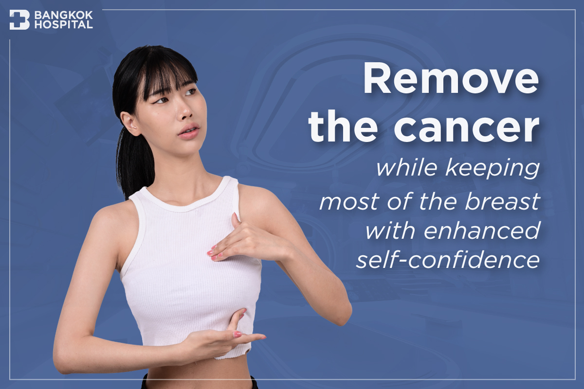 Remove the cancer while keeping most of the breast with enhanced self-confidence -poster