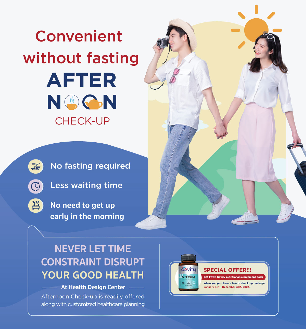 Afternoon Check-up: Convenient without fasting Image