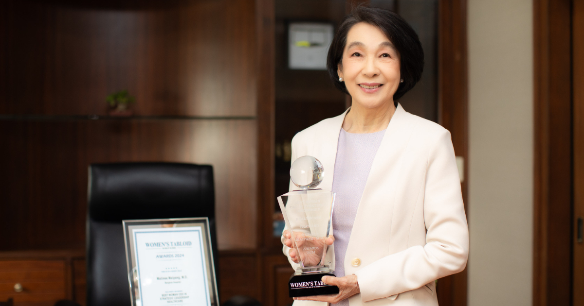 Dr. Matinee Maipang, CEO of Bangkok Hospital Group 1, Wins Award for Strategic Leadership in Healthcare by the Women’s Tabloid Awards 2024