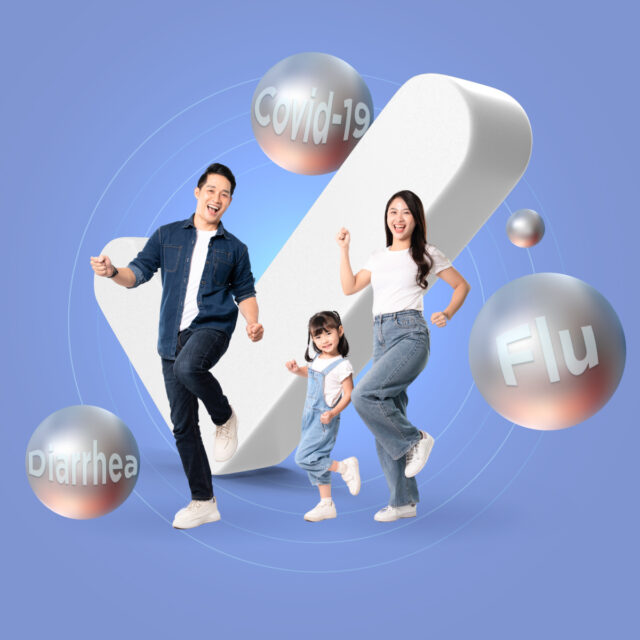 แพ็กเกจอุ่นใจ โควิด – ไข้หวัดใหญ่ - ท้องเสีย