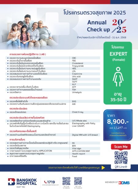 Annual Health Check Program Expert Female