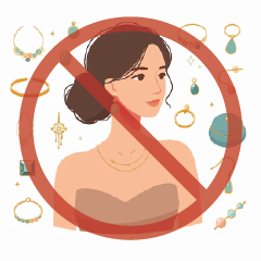 ไม่สวมเครื่องประดับ