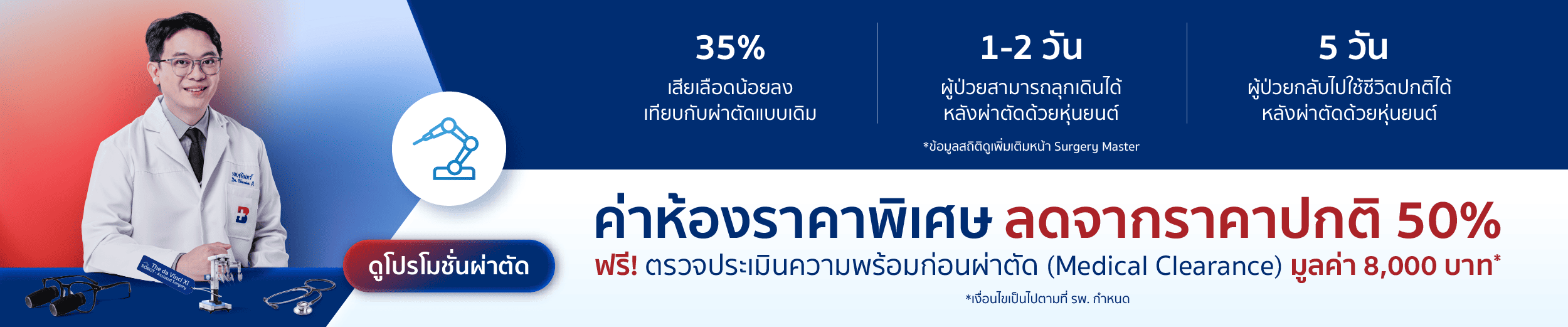 The da Vinci Xi หุ่นยนต์ช่วยผ่าตัด