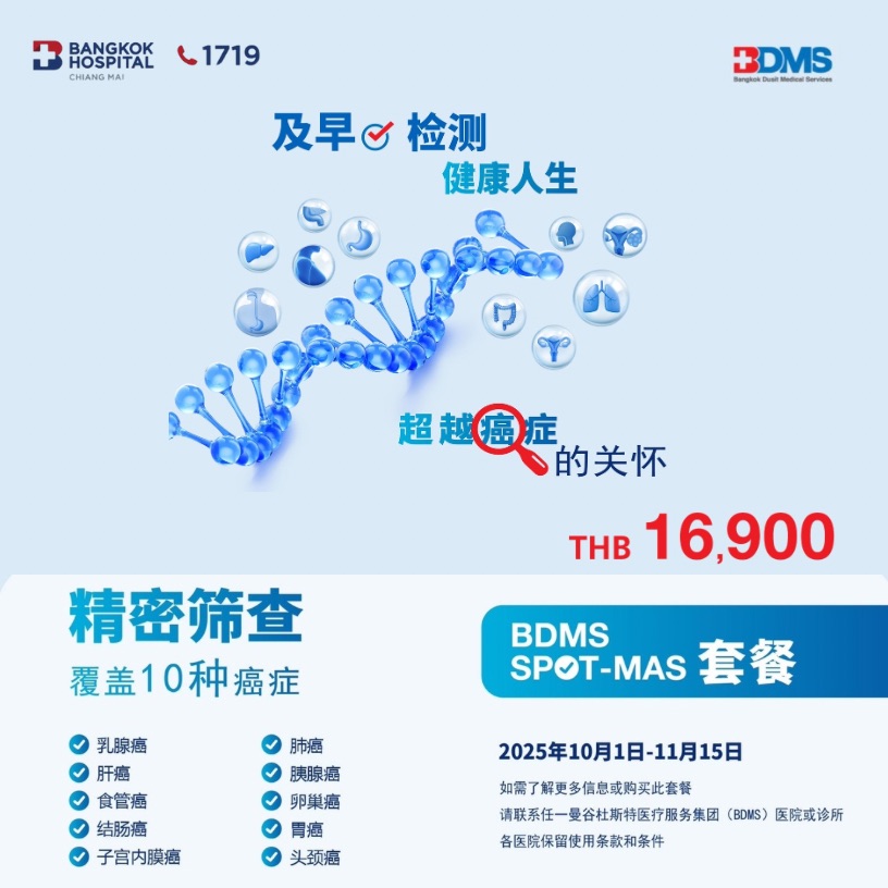 BDMS SPOT-MAS 10 multi-cancer screening (Gene Solutions) Male/Female