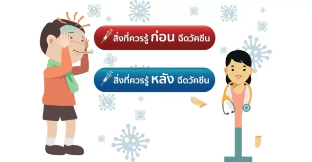 สิ่งที่ควรรู้ก่อนและหลังฉีดวัคซีน Image