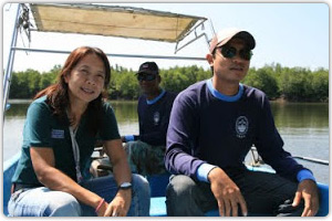 สำรวจพื้นที่ป่าชายเลนแปลงใหม่บริเวณปากคลองทุ่งมะพร้าว จ.พังงา