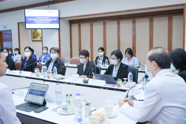 ตรวจประเมินมาตรฐานการ จัดบริการอาชีวอนามัยและเวชกรรมสิ่งแวดล้อม นอกสังกัด-เอกชน บุคลากรและผู้ประกอบการ ระดับดีเด่น จาก กรมควบคุมโรค สถาบันราชประชาสมาสัย โดย โรงพยาบาลกรุงเทพนระยอง