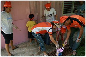 โครงการทาสีสดใสให้อาคารน้องๆ (ครั้งที่1) โรงเรียนแหลมพันวา จ.ภูเก็ต