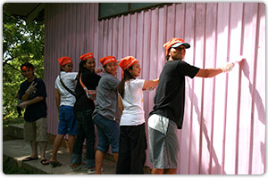 โครงการทาสีสดใสให้อาคารน้องๆ (ครั้งที่1) โรงเรียนแหลมพันวา จ.ภูเก็ต