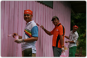 โครงการทาสีสดใสให้อาคารน้องๆ (ครั้งที่1) โรงเรียนแหลมพันวา จ.ภูเก็ต