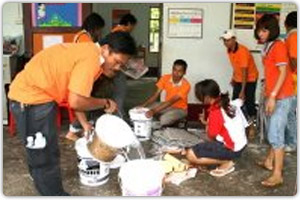 โครงการทาสีสดใสให้อาคารน้องๆ โรงเรียนบ้านท่าเขา เกาะยาวน้อย