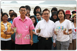 ประมวลภาพโครงการปลูกหญ้าทะเลจากการเพาะเมล็ดคืนสู่ธรรมชาติ