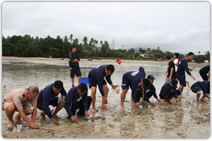 ประมวลภาพโครงการปลูกหญ้าทะเลจากการเพาะเมล็ดคืนสู่ธรรมชาติ