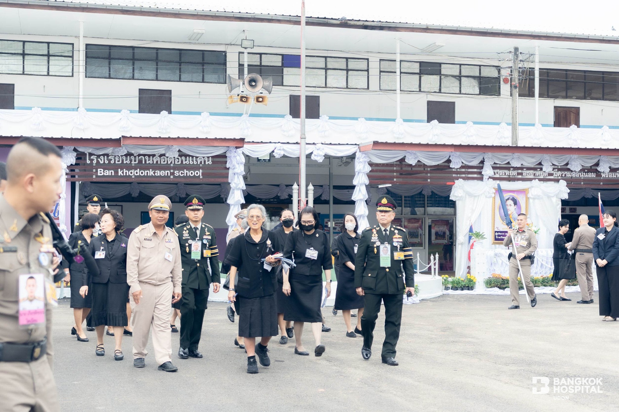 Vejdusit Foundation and Bangkok Hospital Udon Welcome HRH Princess Maha Chakri Sirindhorn in Udon Thani