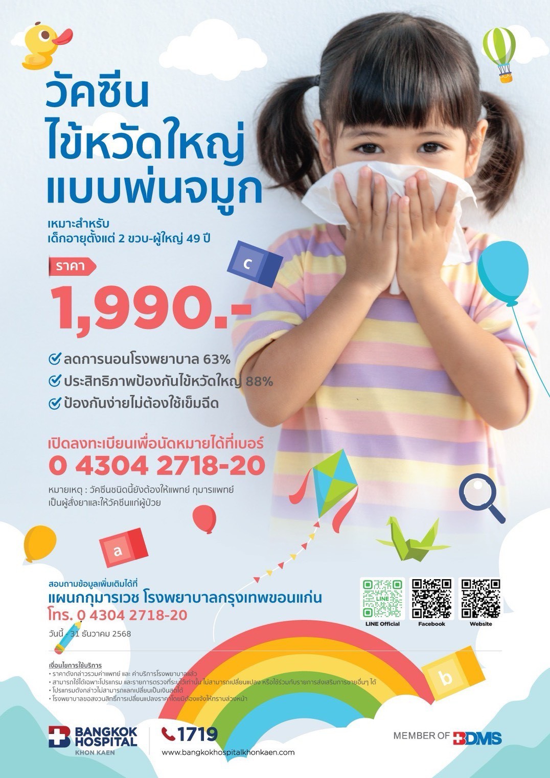 Nasal spray flu vaccine