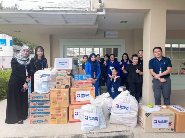 Bangkok Hospital Samui unites for the people of Hat Yai and southern Thailand. Image