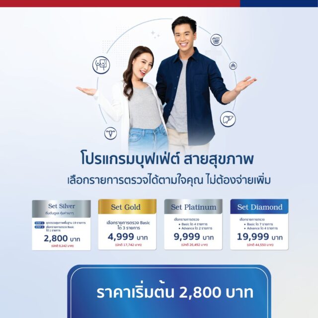 โปรแกรมตรวจสุขภาพบุบเฟ่