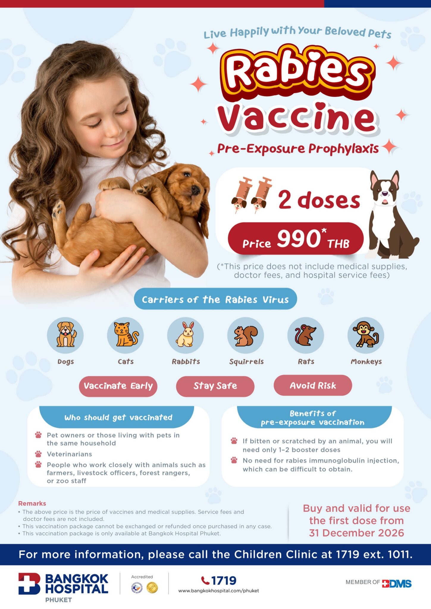 Multiple Rabies Vaccines Rabies Vaccine | Bangkok Hospital Phuket