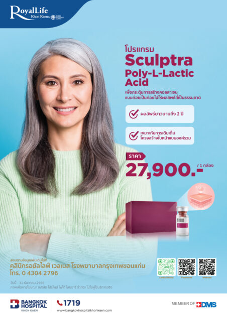 โปรแกรมSculptra กระตุ้นการคอลลาเจน