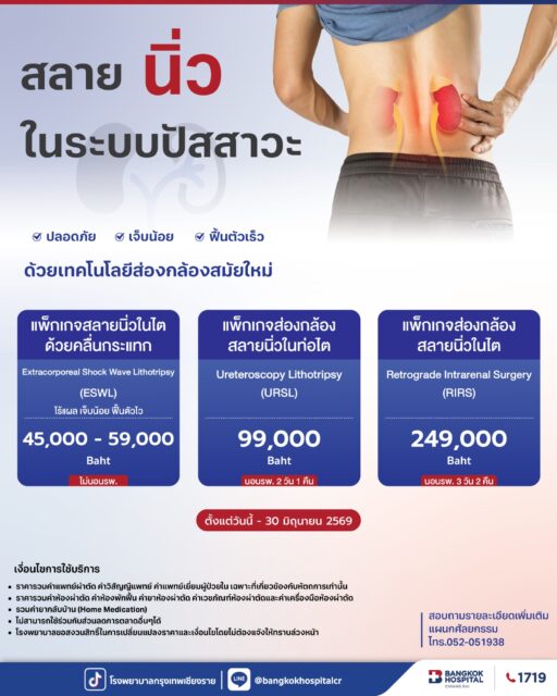 แพ็กเกจสลายนิ่วในระบบปัสสาวะ 2026