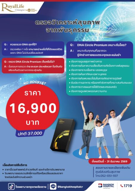 ตรวจวิเคราะห์สุขภาพจากพันธุกรรม