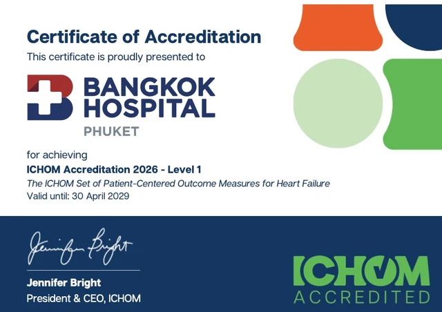 Bangkok Hospital Phuket Achieves ICHOM Accreditation Level 1 for Heart Failure