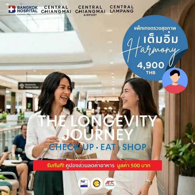 ตรวจสุขภาพเต็มอิ่ม Harmony ชาย 19 รายการตรวจ