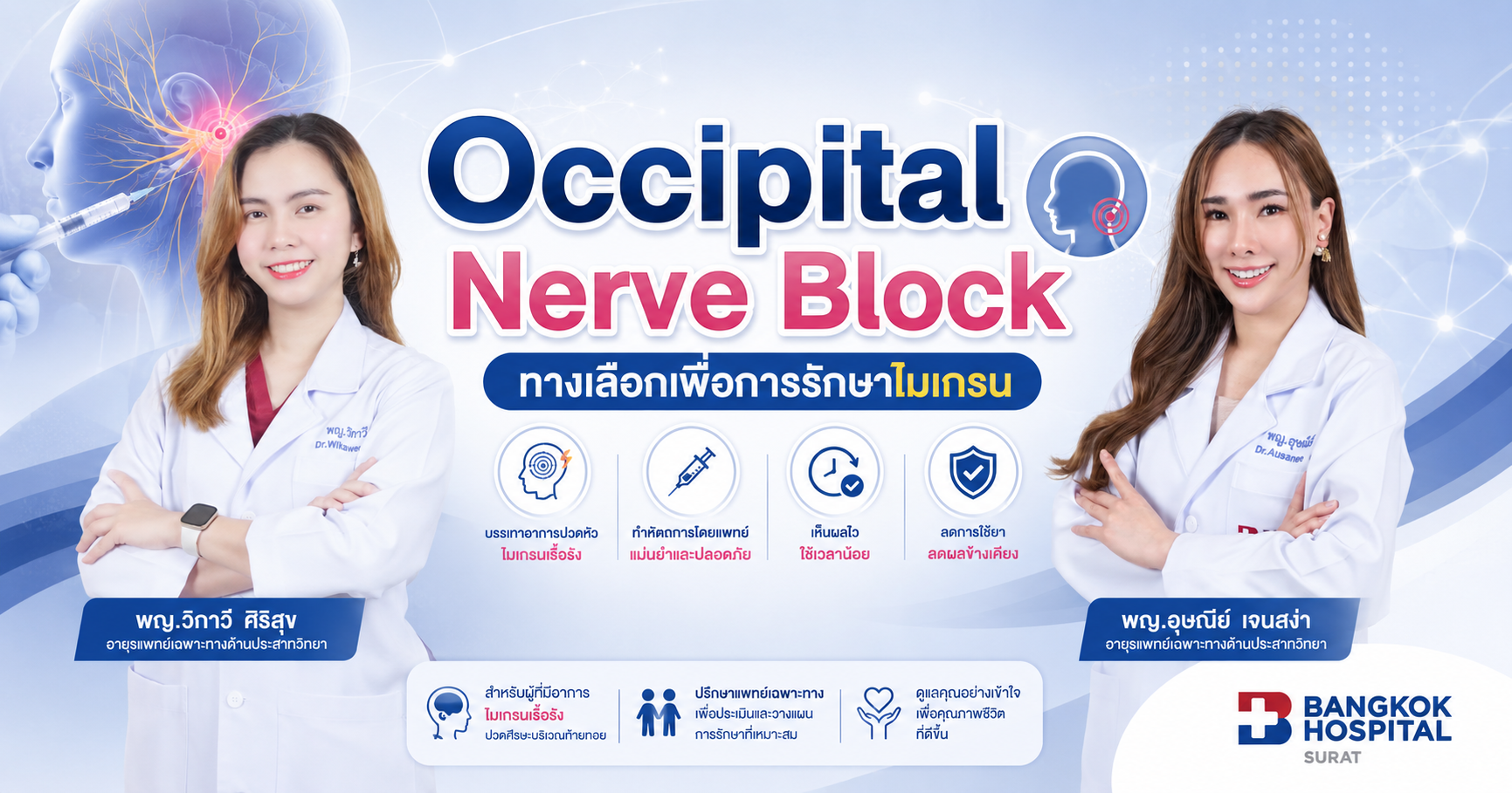Occipital Nerve Block ทางเลือกเพื่อการรักษาไมเกรน