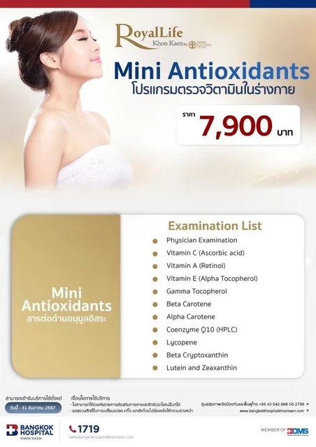 Mini Antioxidants โปรแกรมตรวจวิตามินในร่างกาย