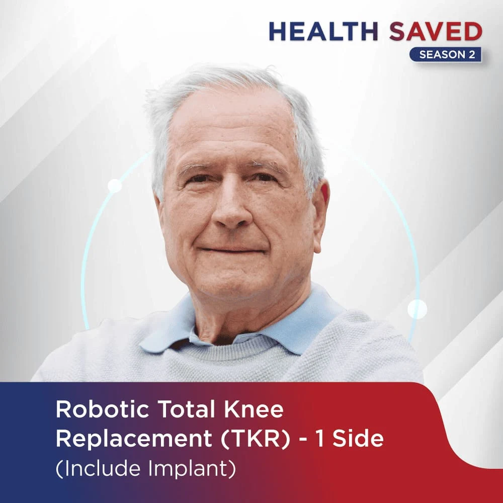 Robotic Total Knee Replacement (TKR) 1 Side (Include Implant)