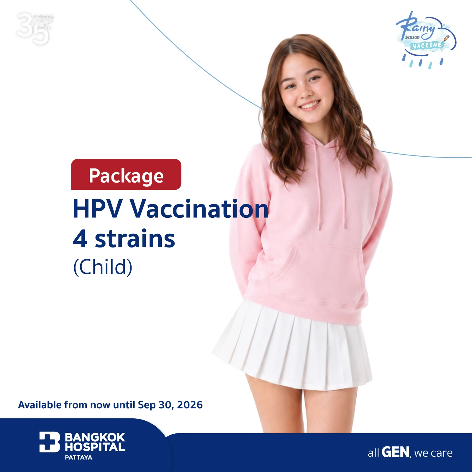 HPV Vaccination 4 strains (Child)