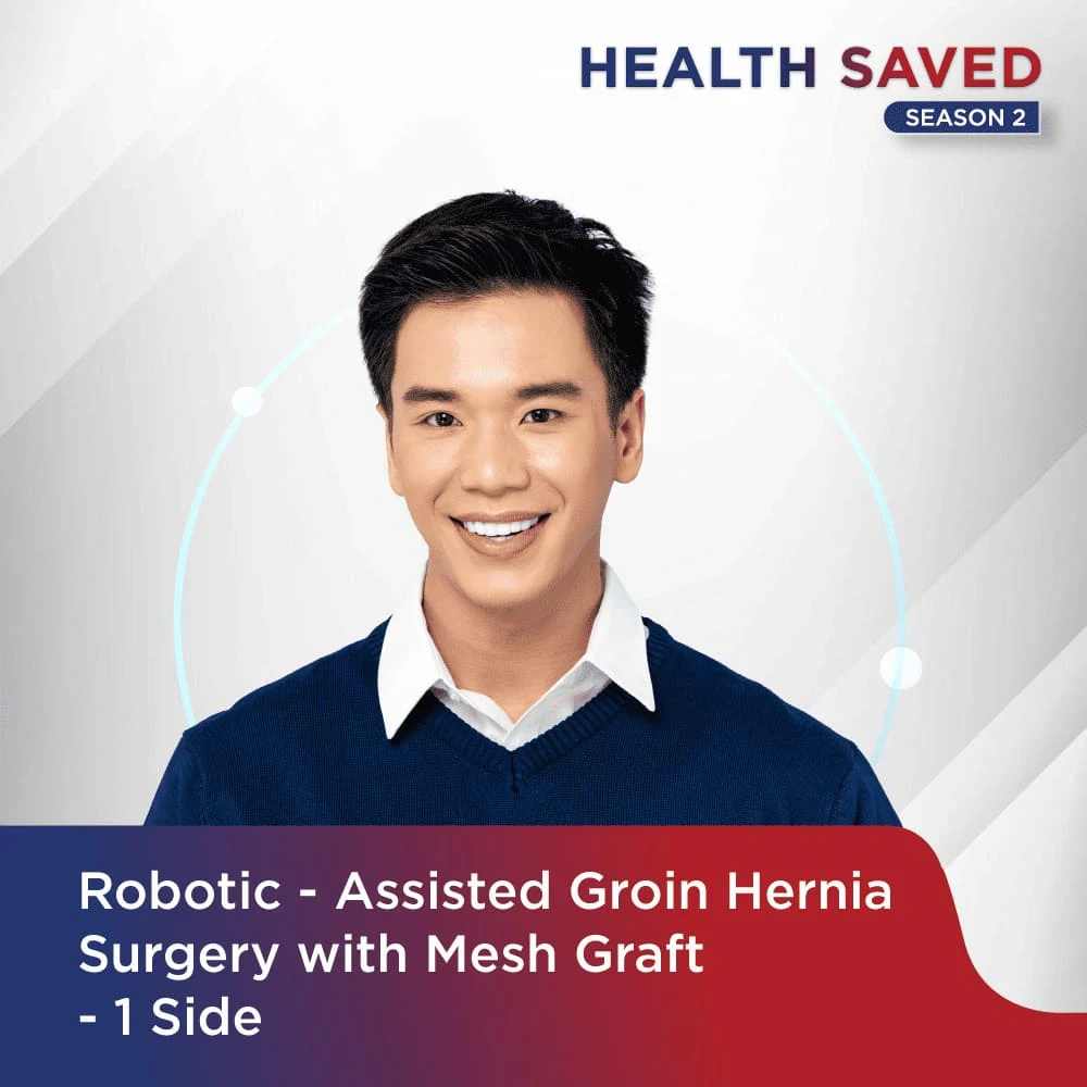Robotic- Assisted Groin Hernia Surgery with Mesh Graft - 1 side