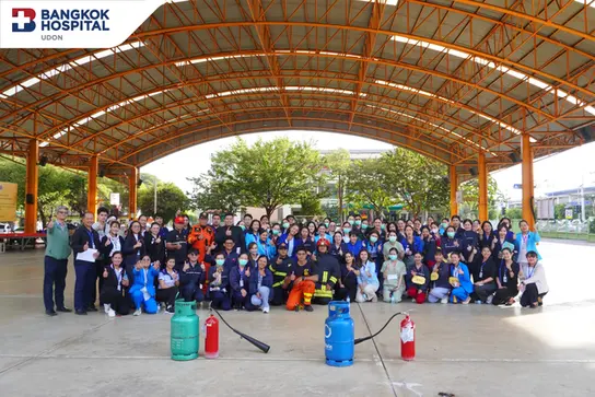 Fire Training and Fire Evacuation Drill Bangkok Hospital Udon 2025