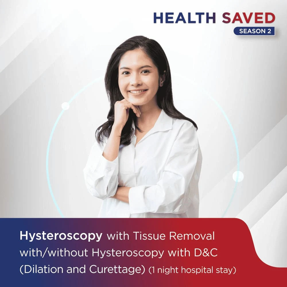 Hysteroscope with Tissue removal system with/without Hysteroscope with D&C (1 night hospital stay)