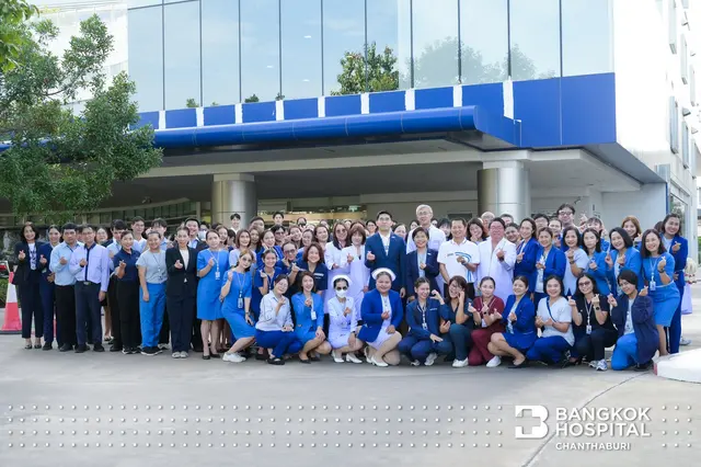 ในโอกาสครบรอบ 37 ปี โรงพยาบาลกรุงเทพจันทบุรี จัดกิจกรรมช่วงเช้าเพื่อความเป็นสิริมงคล