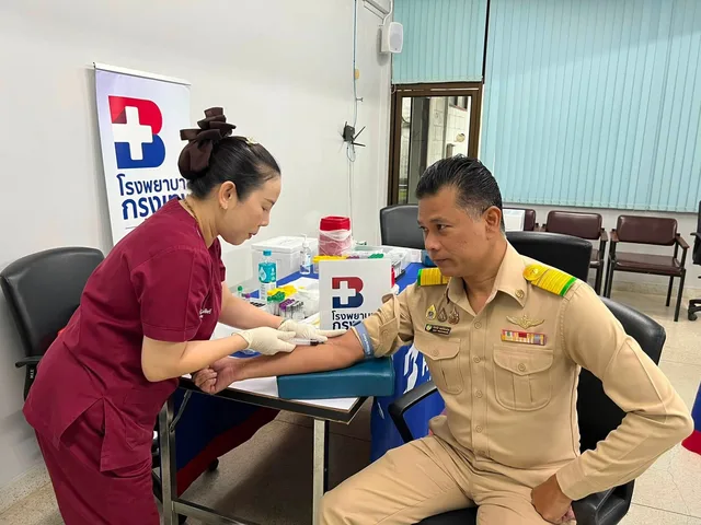 โรงพยาบาลกรุงเทพจันทบุรี ให้บริการตรวจสุขภาพประจำปีแก่บุคลากรของ การยางแห่งประเทศไทยจังหวัดจันทบุรี