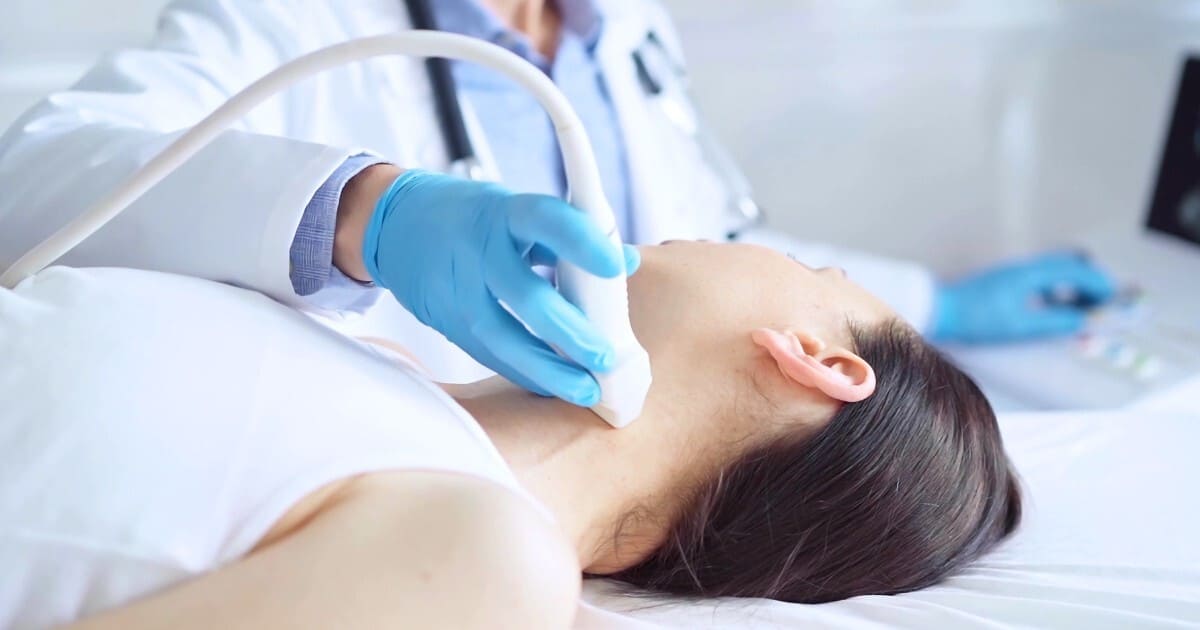 Thyroid ultrasound examination