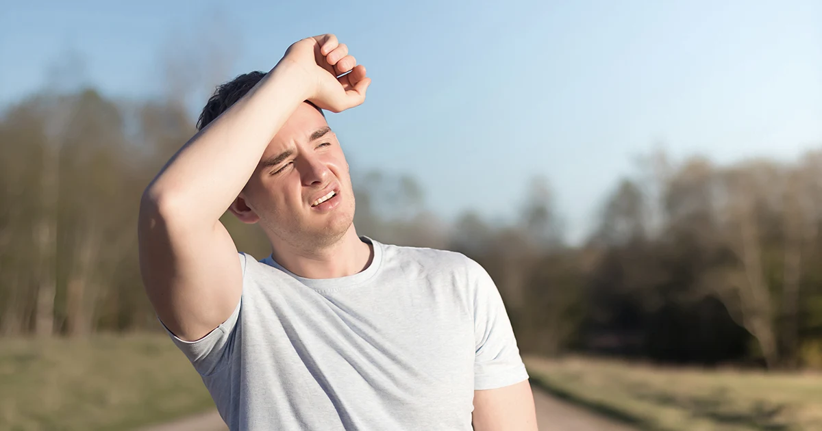 Bei heißem Wetter muss auf Sonnenstich geachtet werden.
