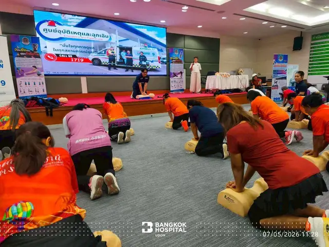 Bangkok Hospital Udon Hosts Community Exercise Leader & CPR Training