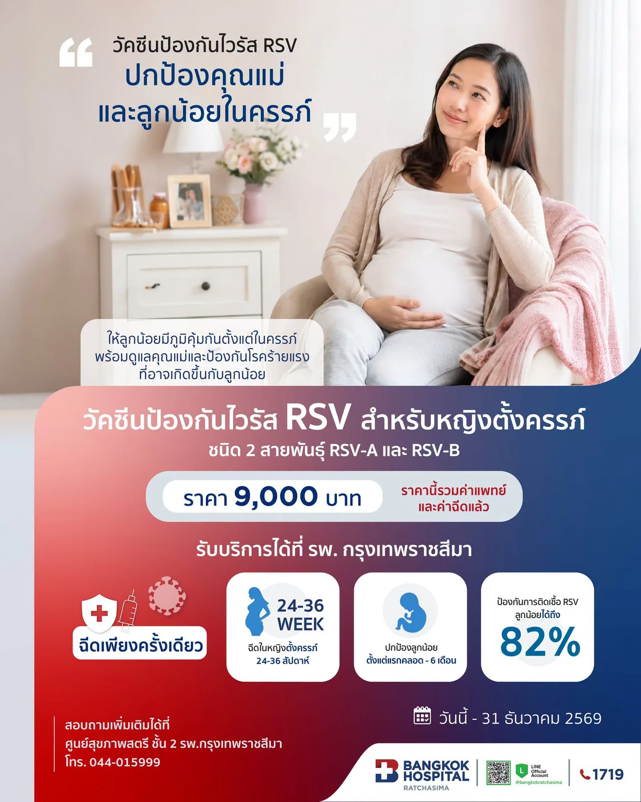 วัคซีนป้องกันไวรัส RSV สำหรับหญิงตั้งครรภ์