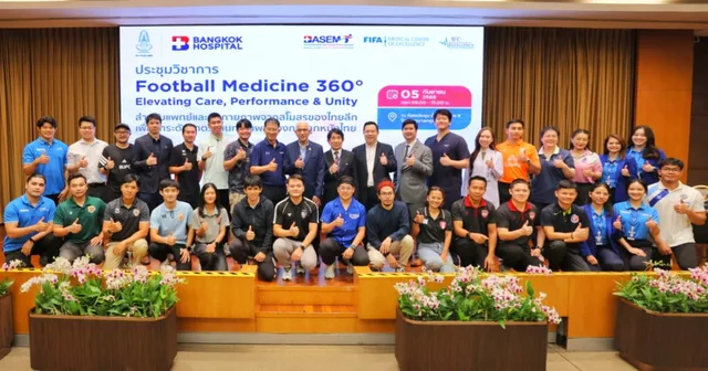 Der Fußballverband von Thailand veranstaltete die Konferenz „Football Medicine 360°“, um den medizinischen Standard im thailändischen Fußball zu erhöhen.