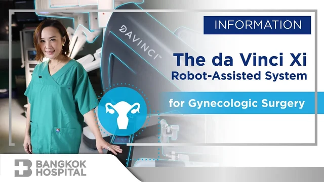 Operation von Gebärmuttertumoren, Gebärmutterkrebs und Ovarialzysten mit dem da-Vinci-Xi-Roboter Image