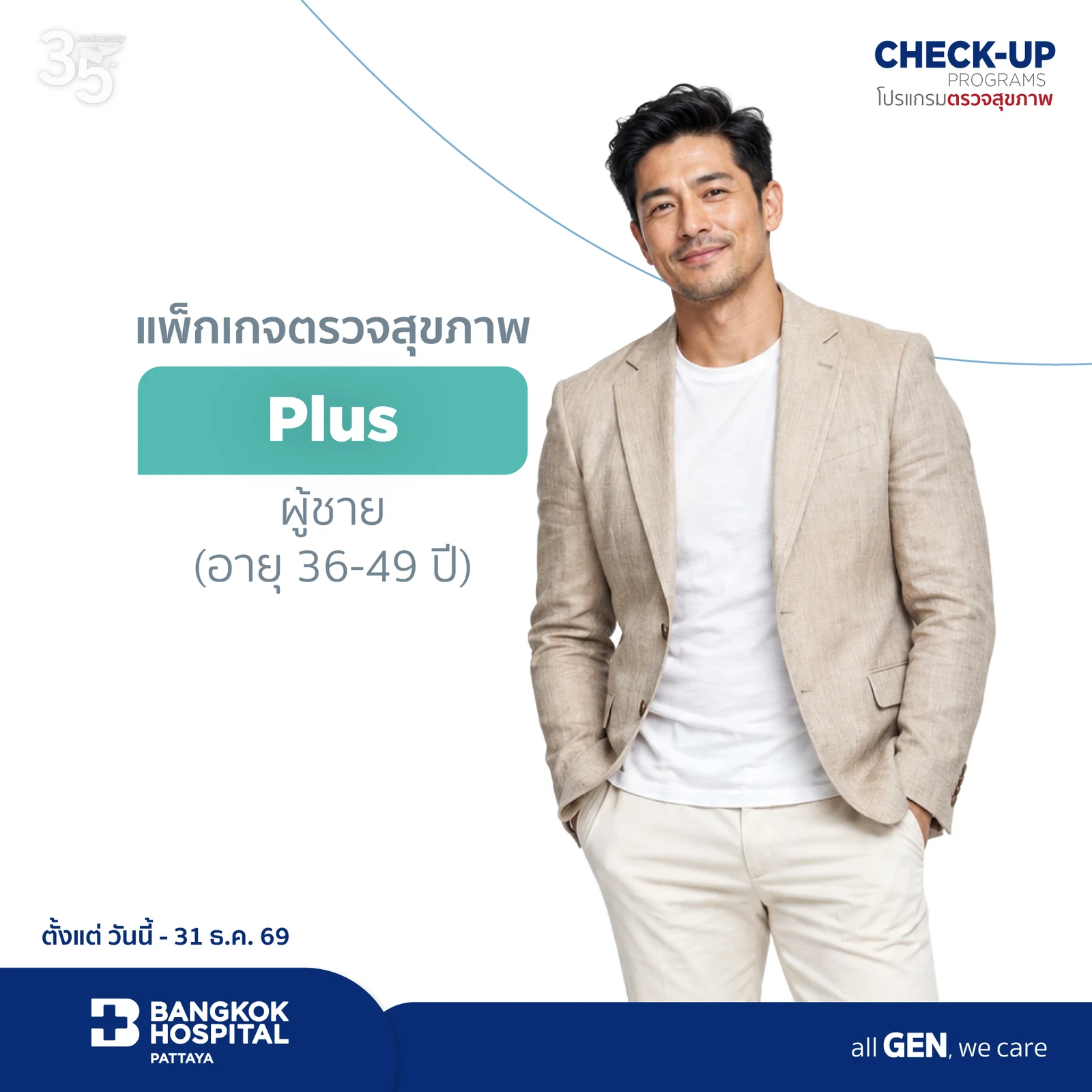 Check up Programs Plus Package for Male (Age 36-49)
